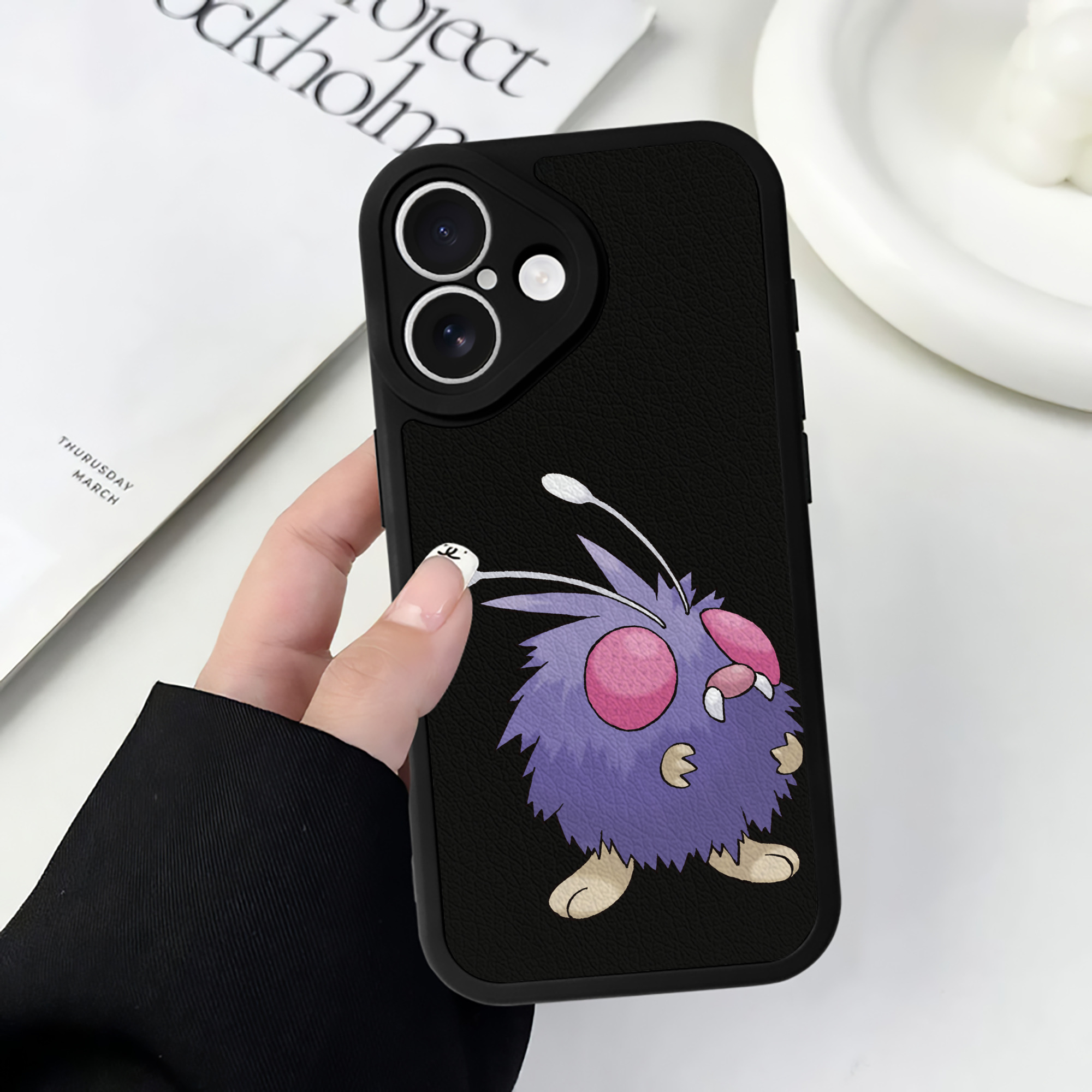 （画像用） ポケットモンスター Pokémon 【iPhone 16シリーズ対応】シリコンスマホケース（レザー調） 材質：シリコン